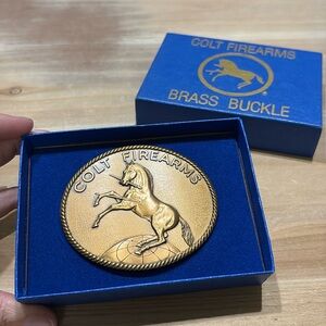 Vintage Colt Firearms Belt Buckle